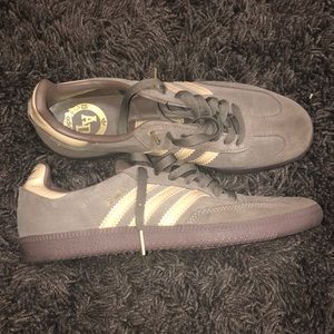 Brown and gold Adidas
